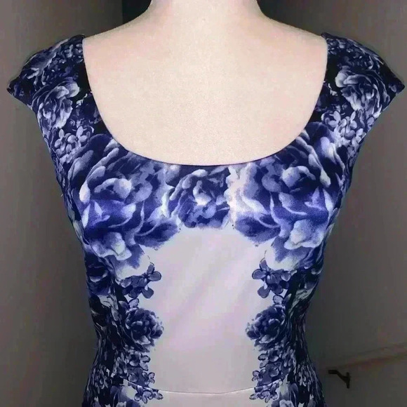White House Black Market floral sheath dress 0 - Picture 2 of 8